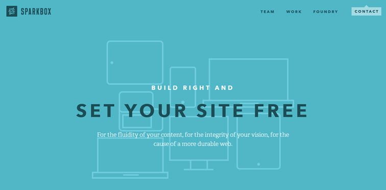Flat desing ejemplo: Sparbox